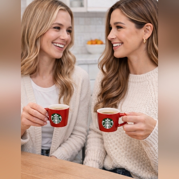 Starbucks Ceramic Espresso Cups Set Of 2 2014 - Picture 1 of 5